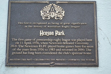 Henson Park, a site of great significance in the history of Australian Rugby League